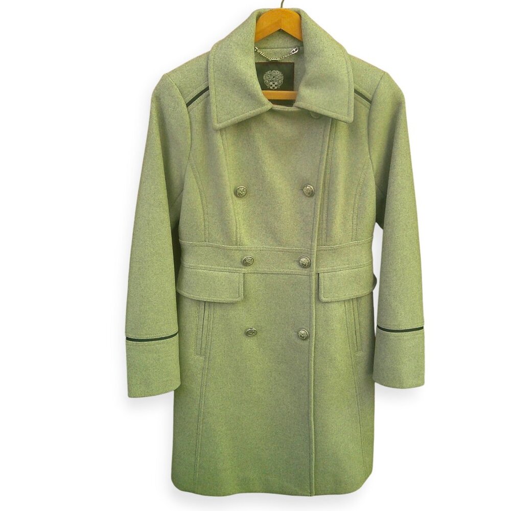 VINCE CAMUTO NWOT Grey Double-Breasted Peacoat XS - Picture 2 of 16